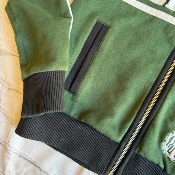 L.A.M.B. By Gwen Stefani Vtg Y2k Hoodie Sweatshirt 2008 Green Lambs Small Hooded